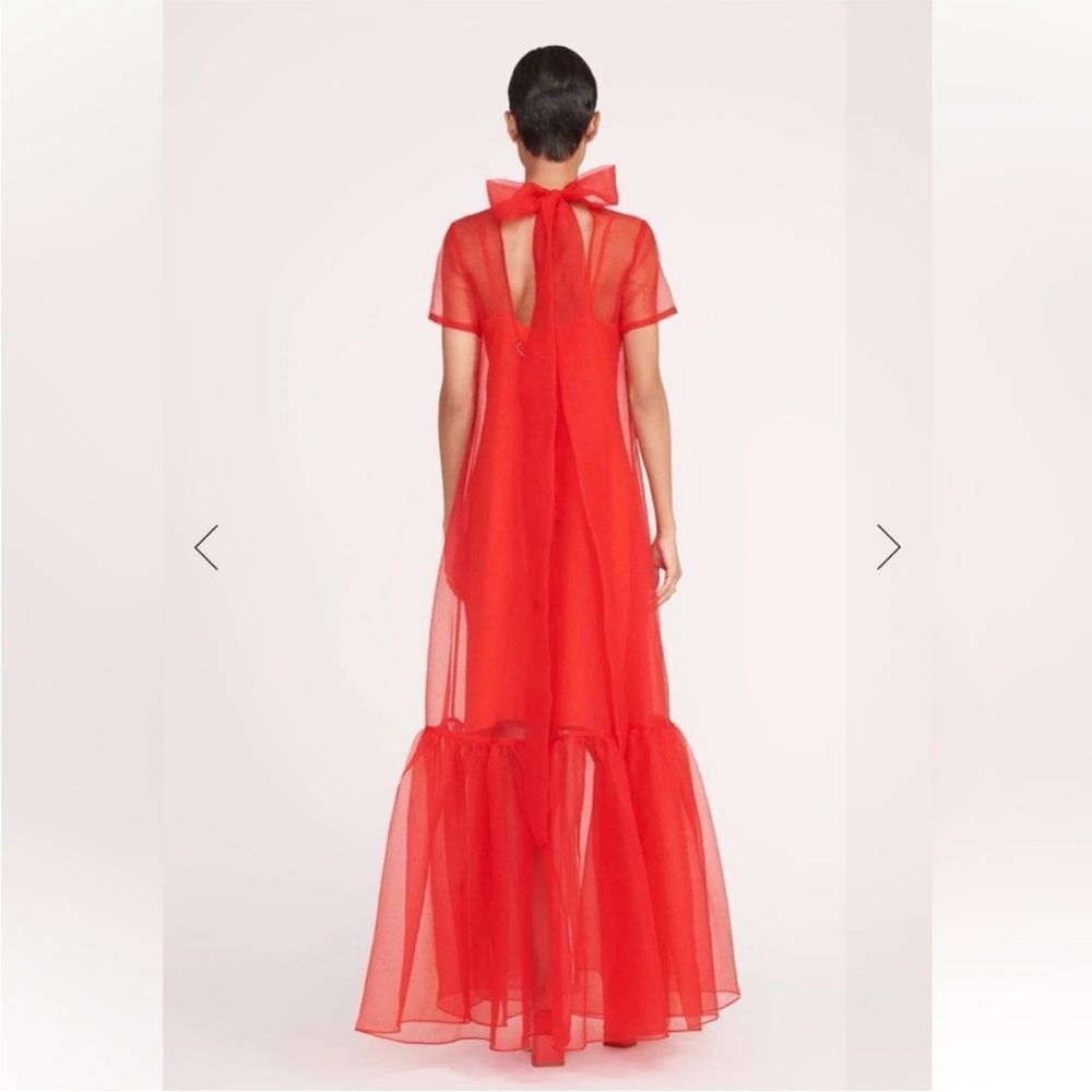 STAUD CALLUNA DRESS RED ROSE - Picture 3 of 5
